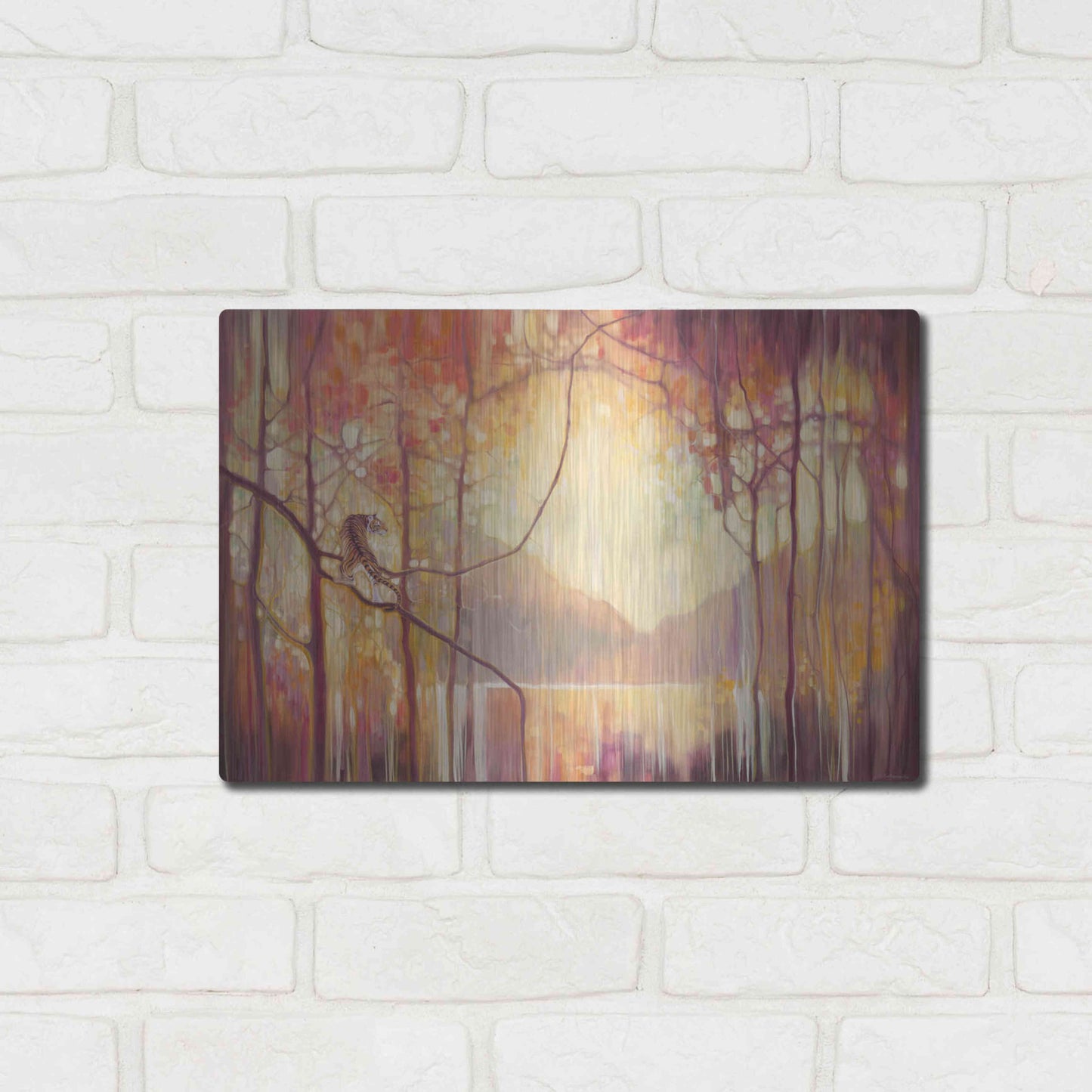 Luxe Metal Art 'In Another Place' by Gill Bustamante, Metal Wall Art,16x12