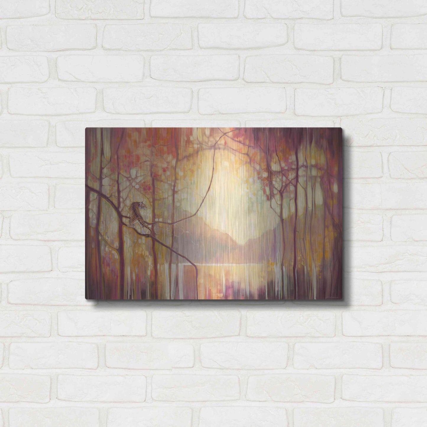 Luxe Metal Art 'In Another Place' by Gill Bustamante, Metal Wall Art,24x16