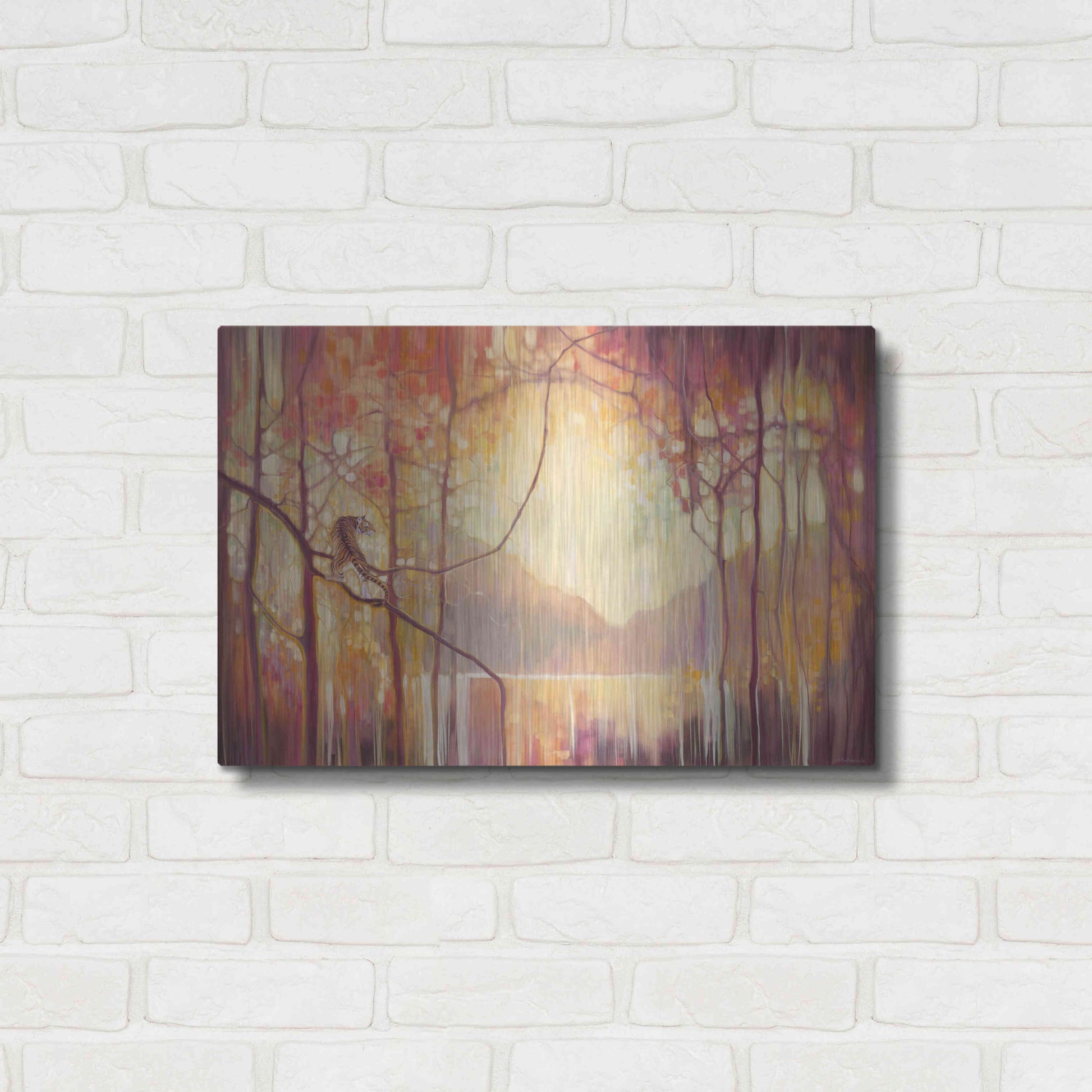 Luxe Metal Art 'In Another Place' by Gill Bustamante, Metal Wall Art,24x16