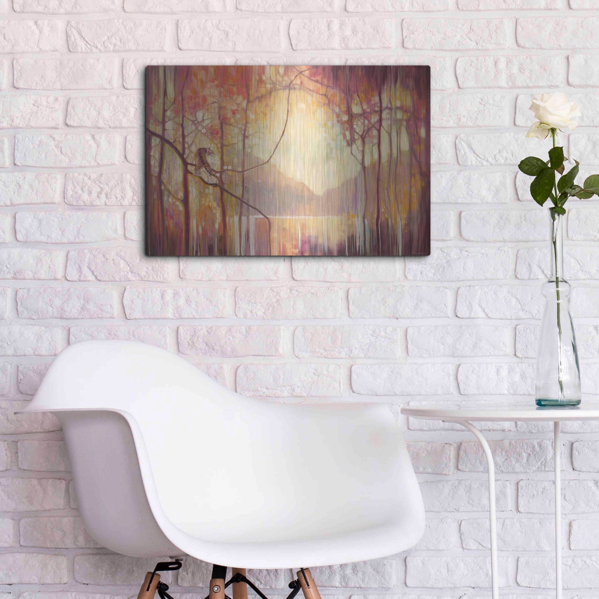 Luxe Metal Art 'In Another Place' by Gill Bustamante, Metal Wall Art,24x16