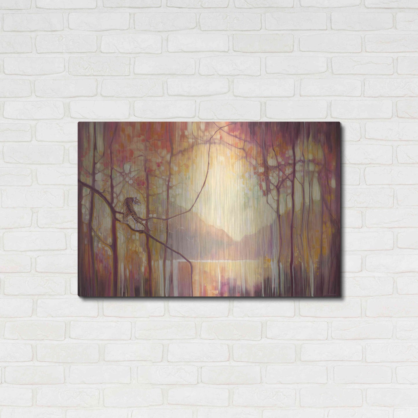 Luxe Metal Art 'In Another Place' by Gill Bustamante, Metal Wall Art,36x24