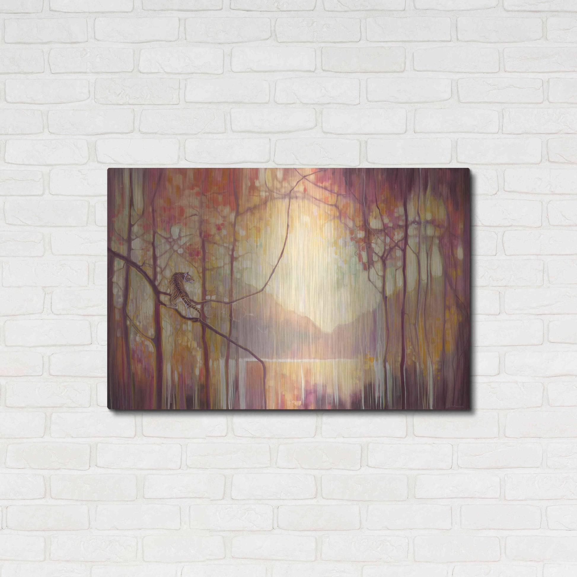 Luxe Metal Art 'In Another Place' by Gill Bustamante, Metal Wall Art,36x24