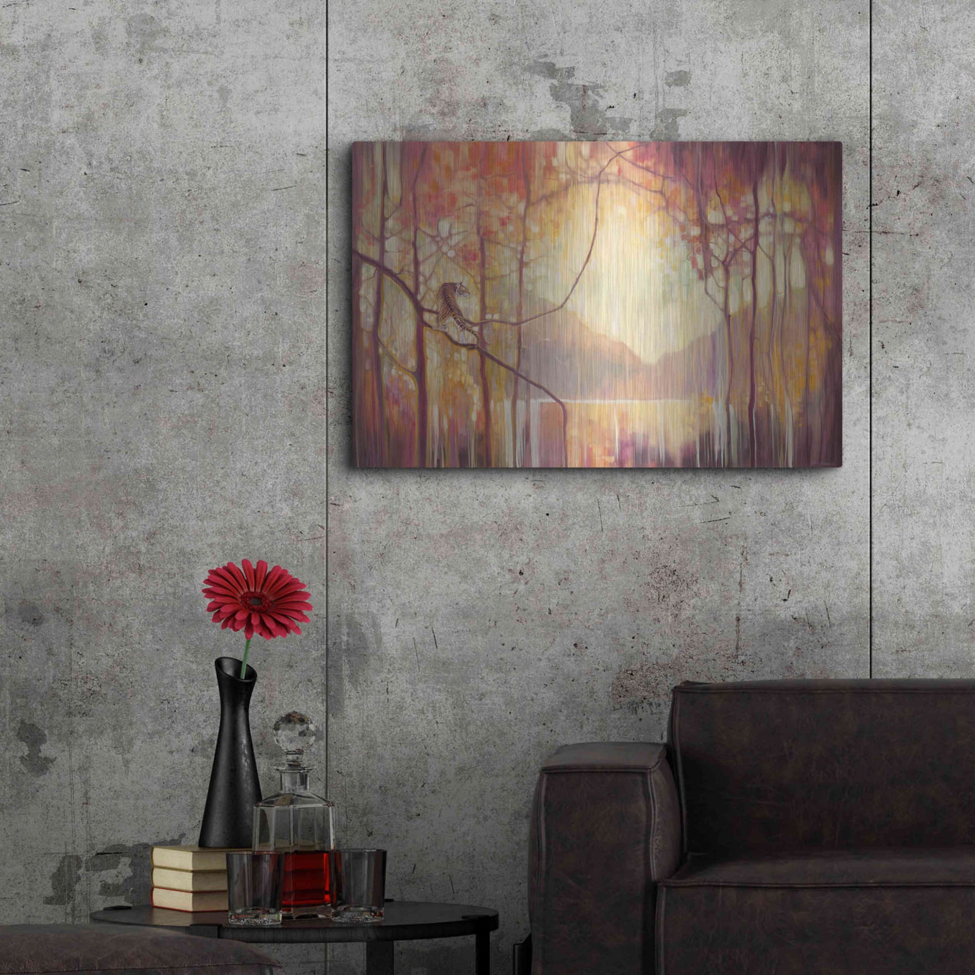 Luxe Metal Art 'In Another Place' by Gill Bustamante, Metal Wall Art,36x24