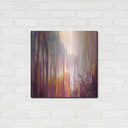 Luxe Metal Art 'Nebulous Forest' by Gill Bustamante, Metal Wall Art,24x24