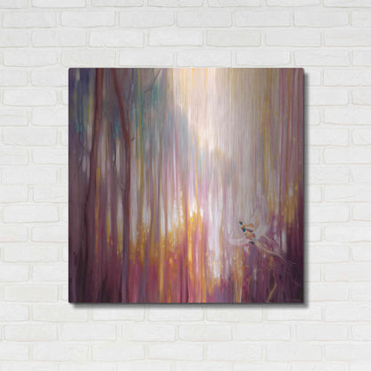 Luxe Metal Art 'Nebulous Forest' by Gill Bustamante, Metal Wall Art,36x36