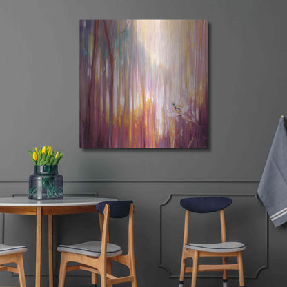 Luxe Metal Art 'Nebulous Forest' by Gill Bustamante, Metal Wall Art,36x36