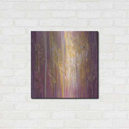 Luxe Metal Art 'Robins Song' by Gill Bustamante, Metal Wall Art,24x24