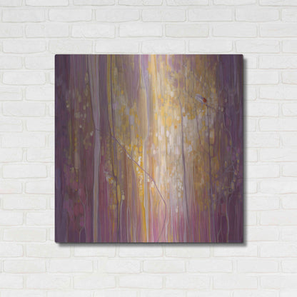 Luxe Metal Art 'Robins Song' by Gill Bustamante, Metal Wall Art,36x36