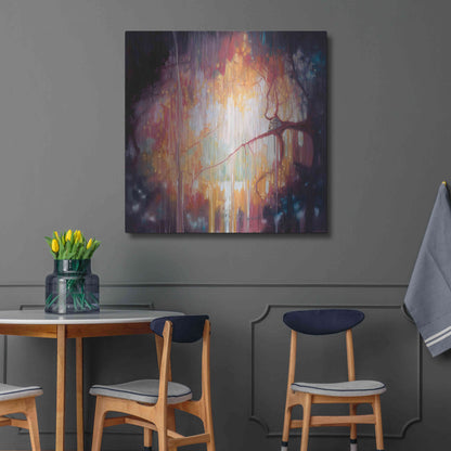 Luxe Metal Art 'Jungle Portal' by Gill Bustamante, Metal Wall Art,36x36