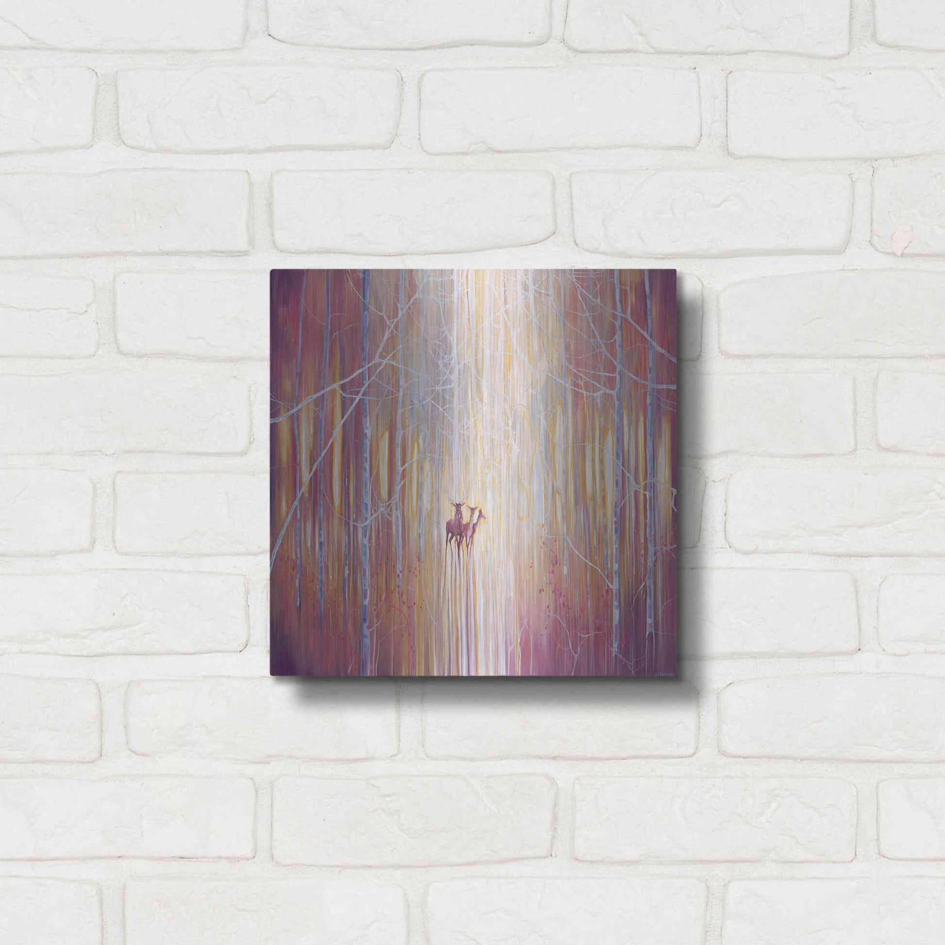 Luxe Metal Art 'Manifestation' by Gill Bustamante, Metal Wall Art,12x12