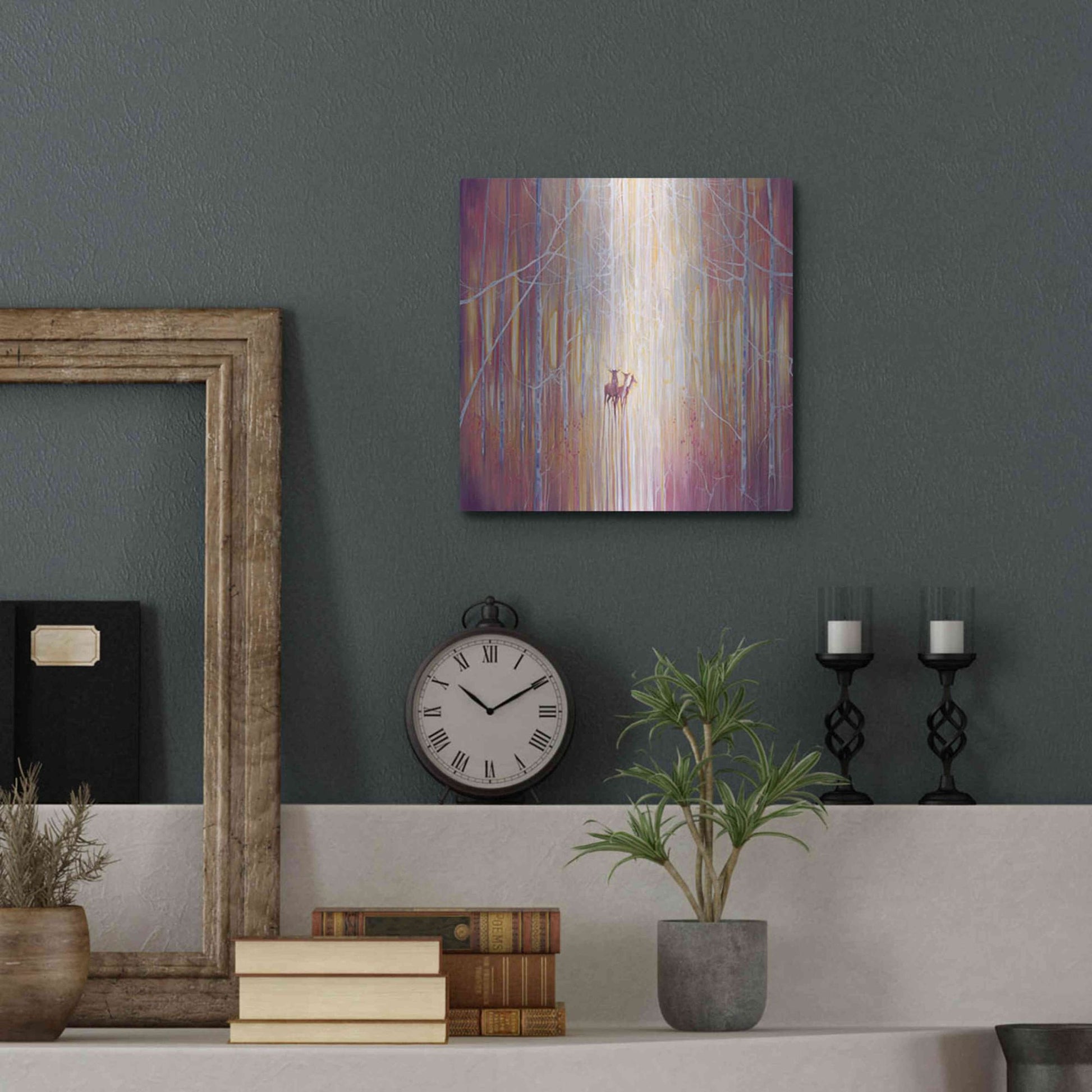 Luxe Metal Art 'Manifestation' by Gill Bustamante, Metal Wall Art,12x12