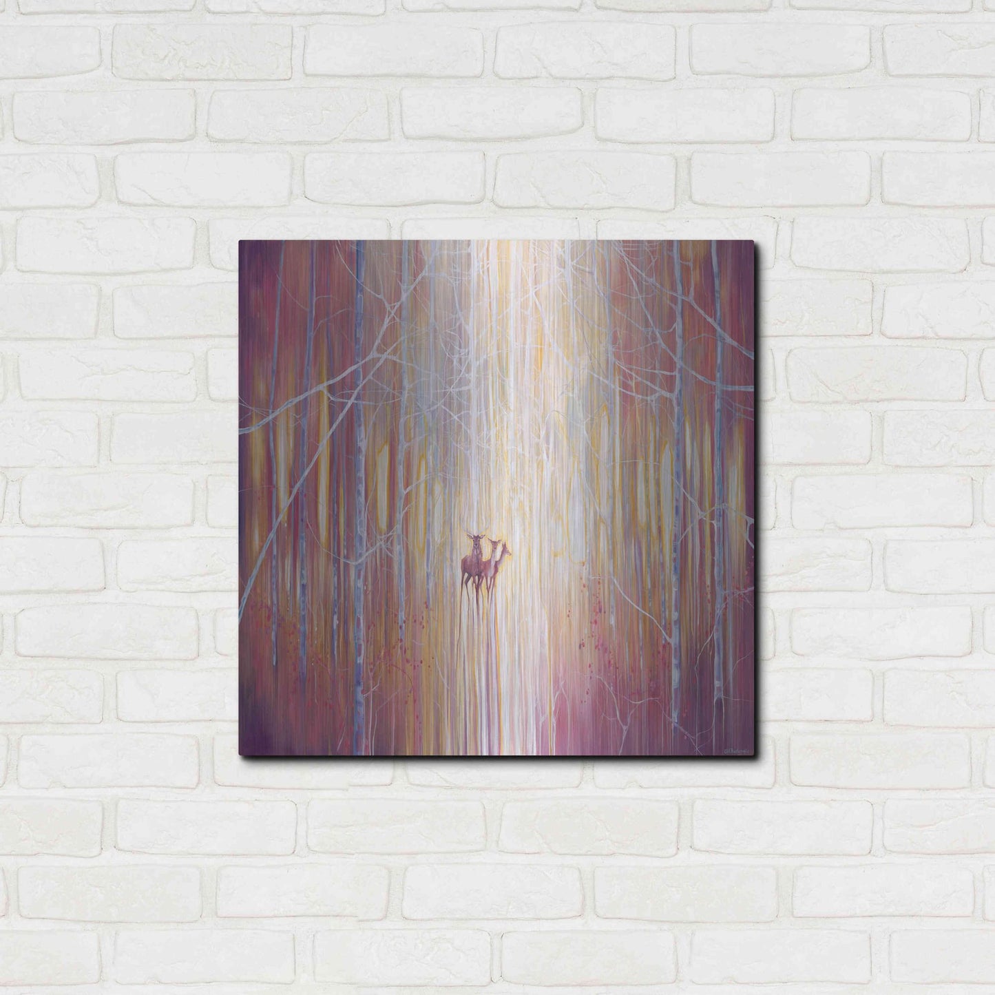 Luxe Metal Art 'Manifestation' by Gill Bustamante, Metal Wall Art,24x24