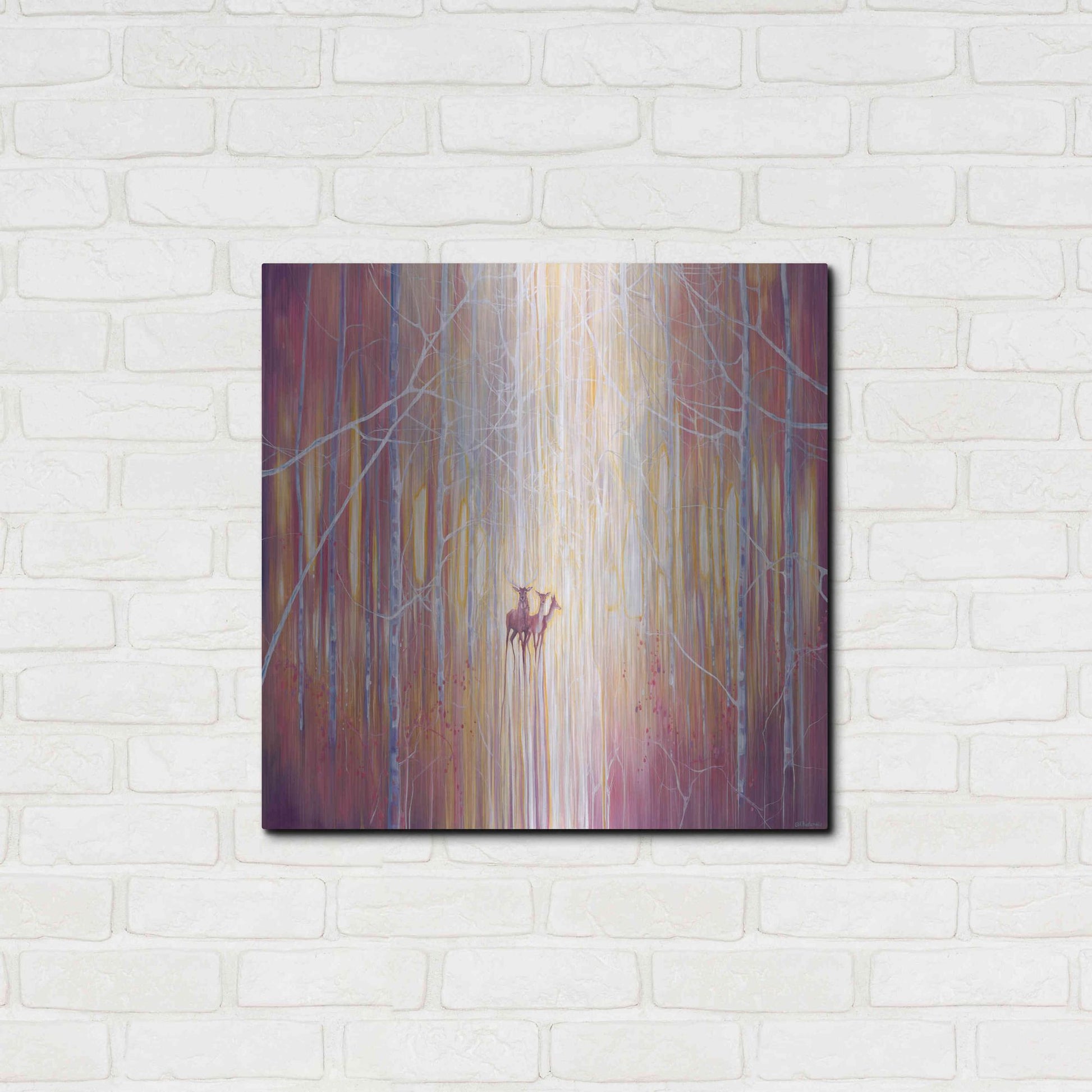 Luxe Metal Art 'Manifestation' by Gill Bustamante, Metal Wall Art,24x24