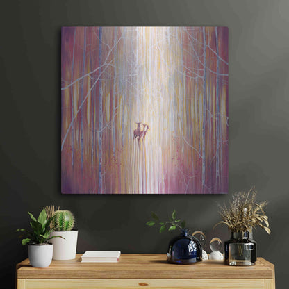 Luxe Metal Art 'Manifestation' by Gill Bustamante, Metal Wall Art,24x24