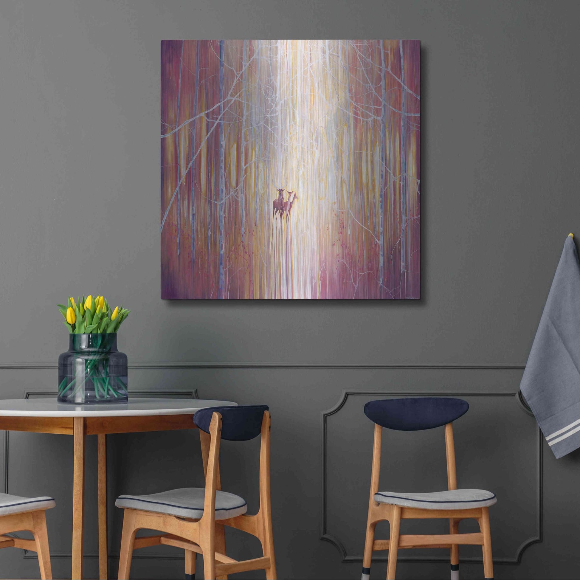 Luxe Metal Art 'Manifestation' by Gill Bustamante, Metal Wall Art,36x36