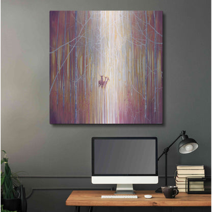 Luxe Metal Art 'Manifestation' by Gill Bustamante, Metal Wall Art,36x36