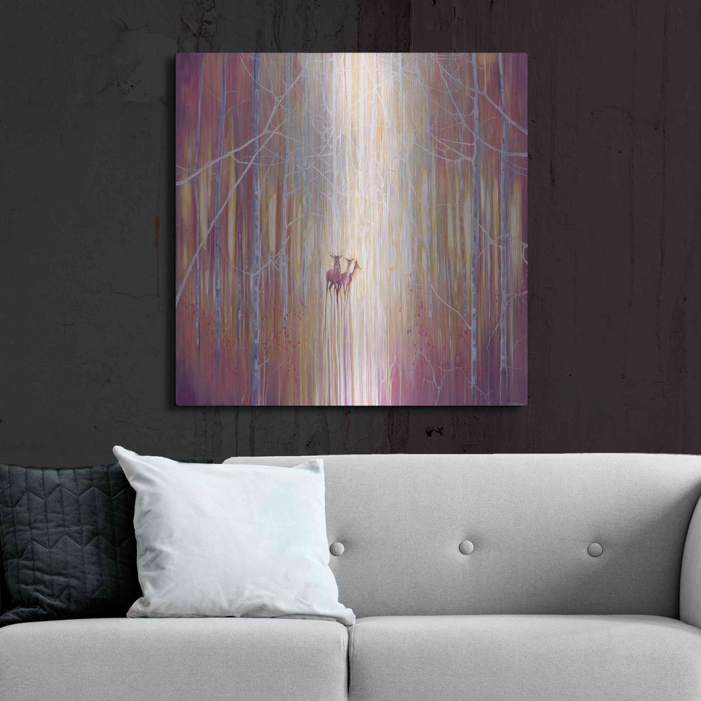 Luxe Metal Art 'Manifestation' by Gill Bustamante, Metal Wall Art,36x36