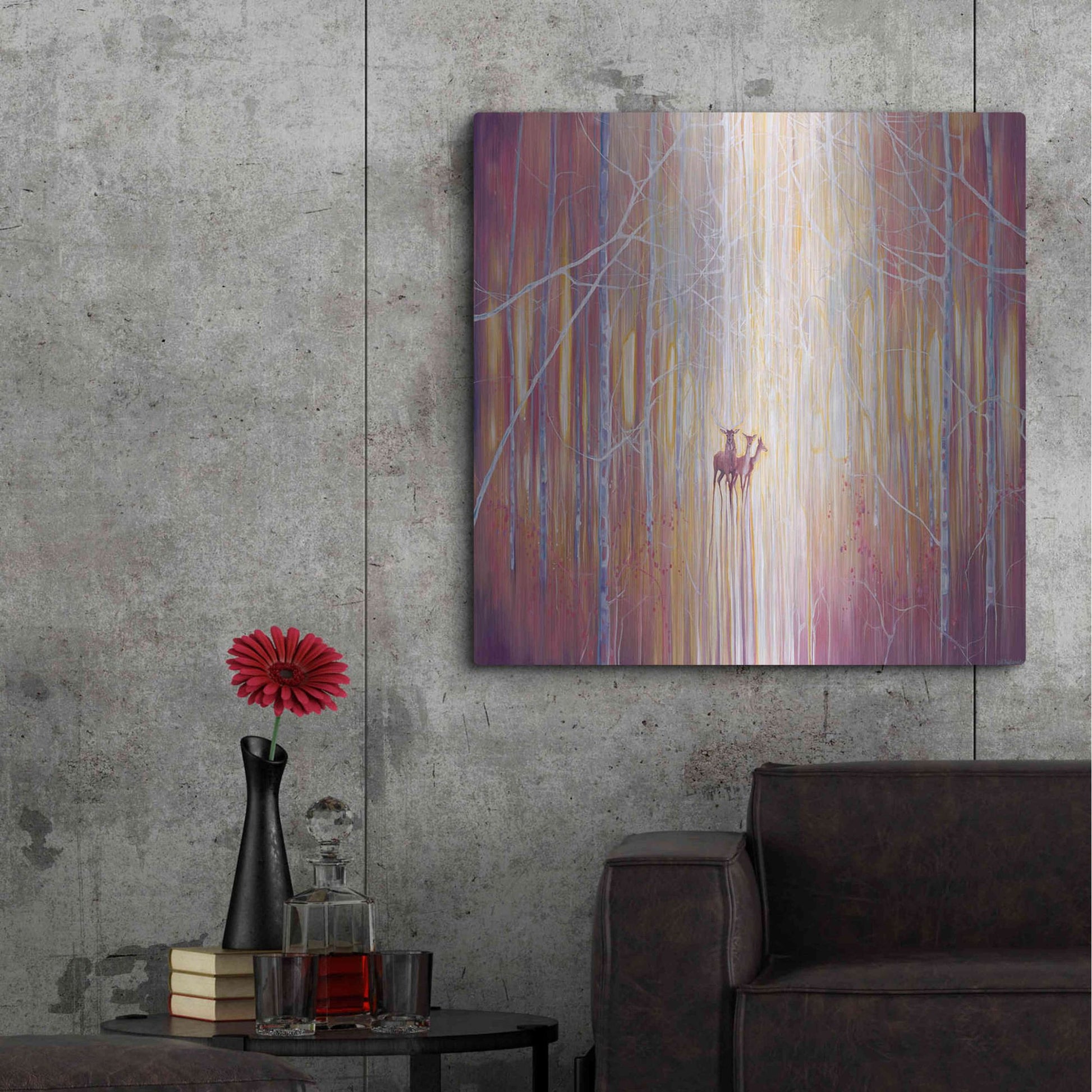 Luxe Metal Art 'Manifestation' by Gill Bustamante, Metal Wall Art,36x36