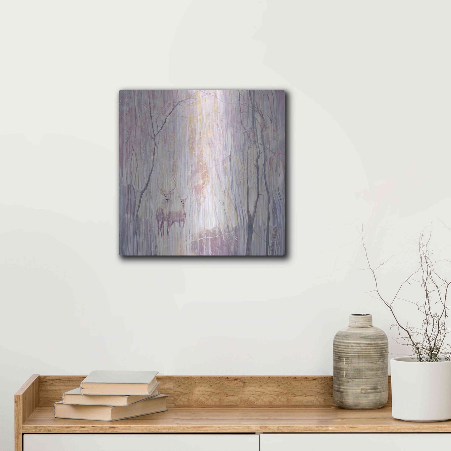 Luxe Metal Art 'Ethereal' by Gill Bustamante, Metal Wall Art,12x12