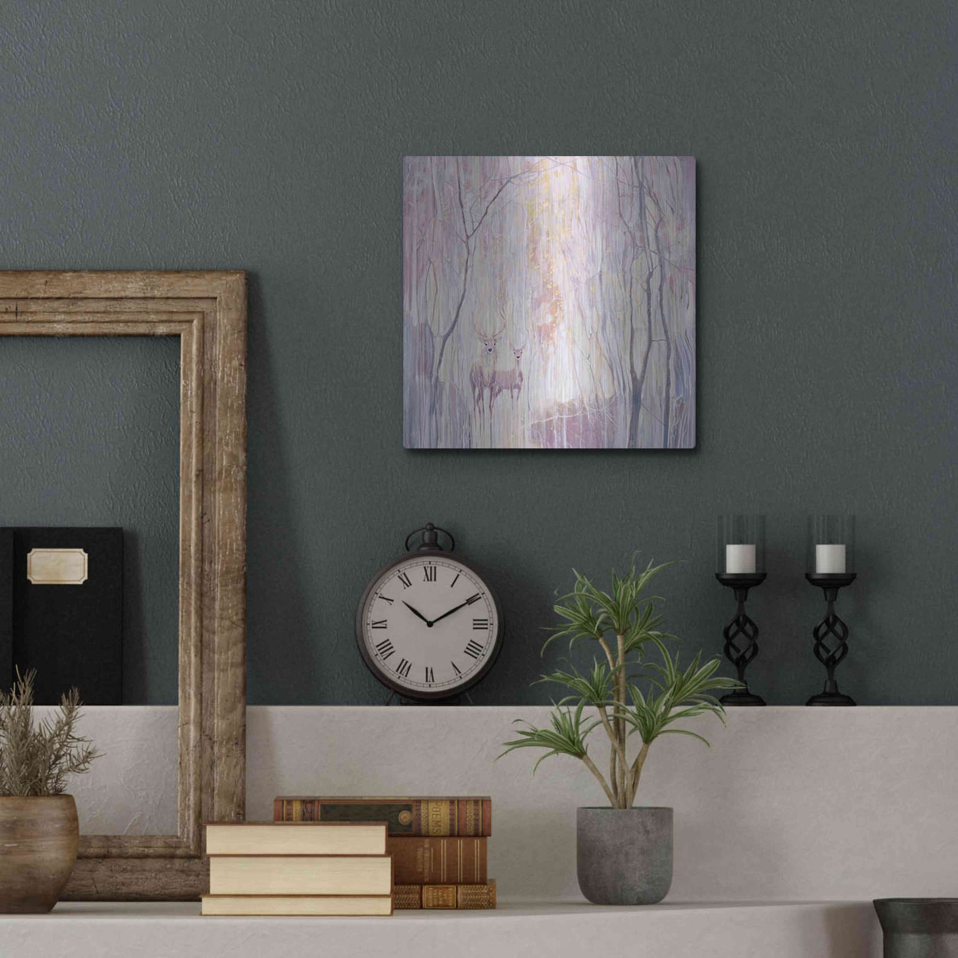 Luxe Metal Art 'Ethereal' by Gill Bustamante, Metal Wall Art,12x12