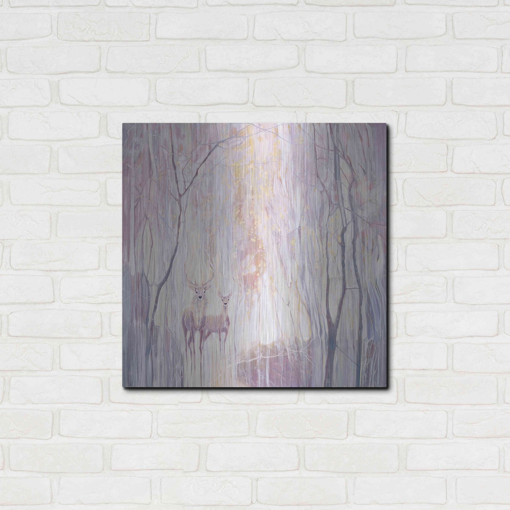 Luxe Metal Art 'Ethereal' by Gill Bustamante, Metal Wall Art,24x24