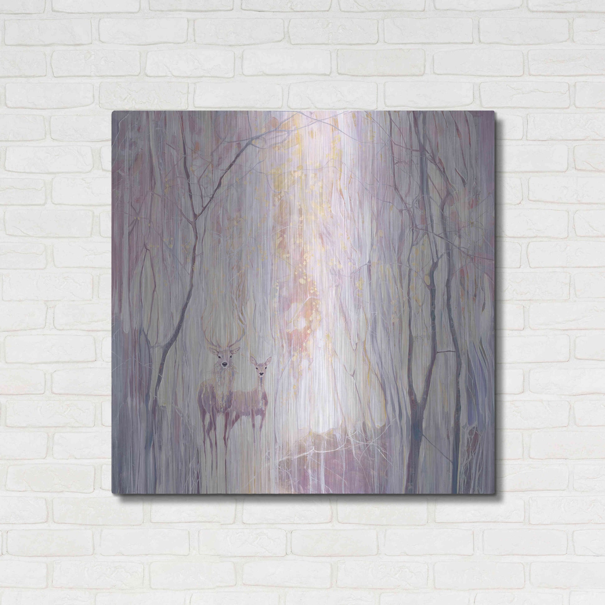 Luxe Metal Art 'Ethereal' by Gill Bustamante, Metal Wall Art,36x36