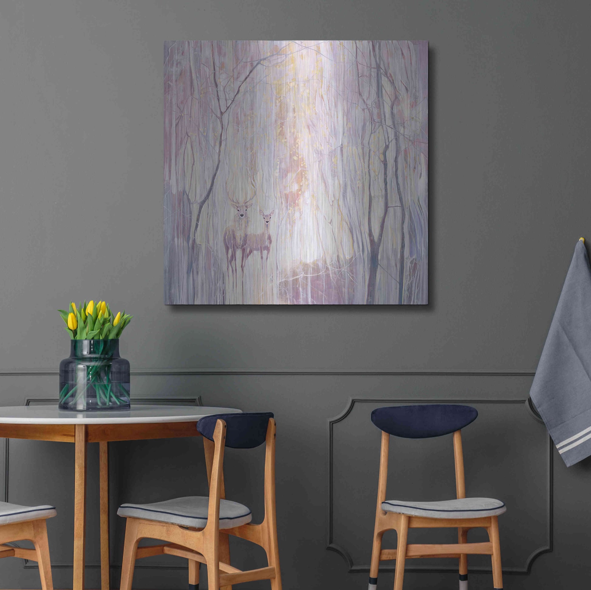 Luxe Metal Art 'Ethereal' by Gill Bustamante, Metal Wall Art,36x36