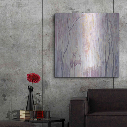 Luxe Metal Art 'Ethereal' by Gill Bustamante, Metal Wall Art,36x36