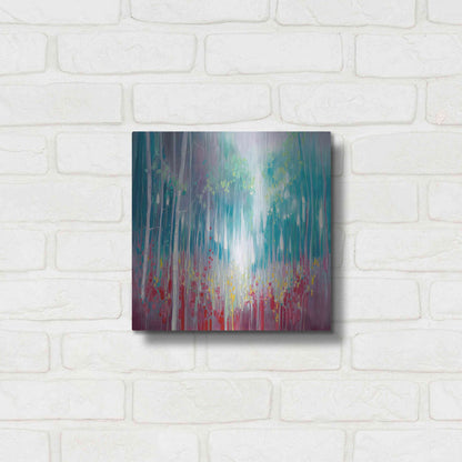 Luxe Metal Art 'Roaring Summer' by Gill Bustamante, Metal Wall Art,12x12