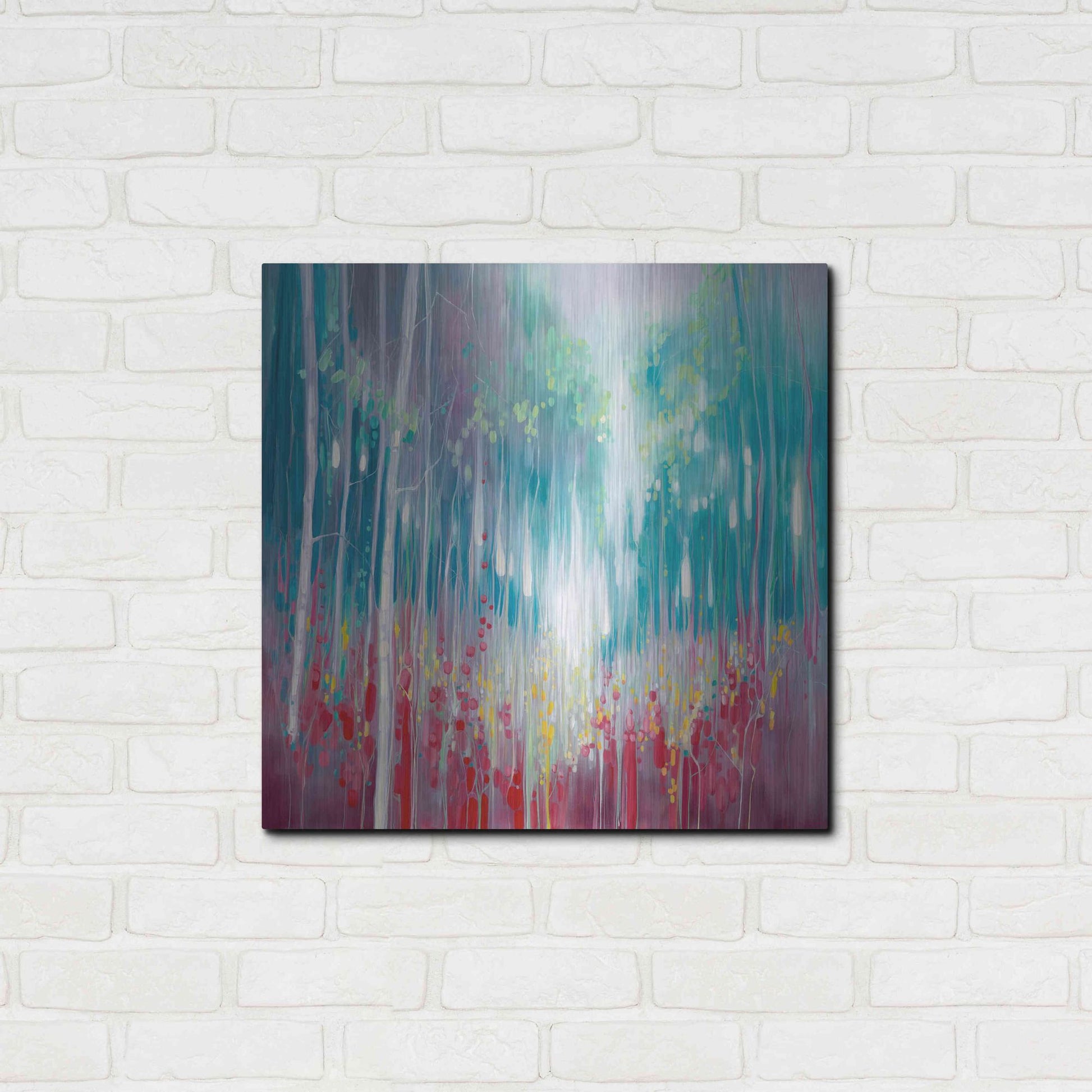 Luxe Metal Art 'Roaring Summer' by Gill Bustamante, Metal Wall Art,24x24