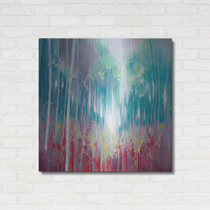 Luxe Metal Art 'Roaring Summer' by Gill Bustamante, Metal Wall Art,36x36