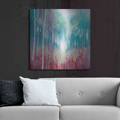 Luxe Metal Art 'Roaring Summer' by Gill Bustamante, Metal Wall Art,36x36