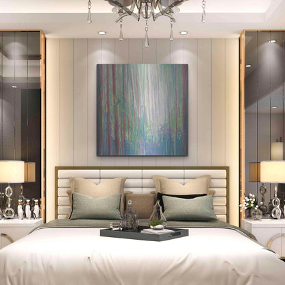 Luxe Metal Art 'The Dryads Bluebell Wood' by Gill Bustamante, Metal Wall Art,36x36