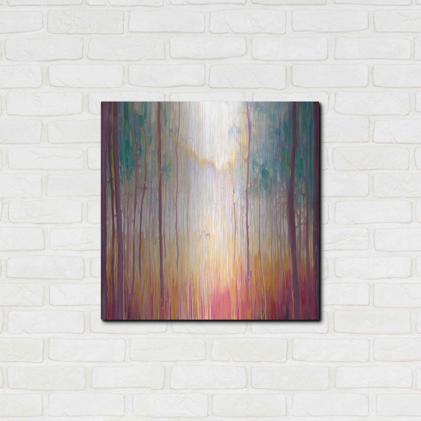 Luxe Metal Art 'Elusive 2' by Gill Bustamante, Metal Wall Art,24x24