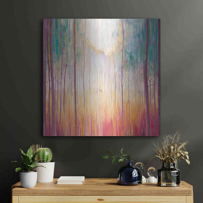 Luxe Metal Art 'Elusive 2' by Gill Bustamante, Metal Wall Art,24x24