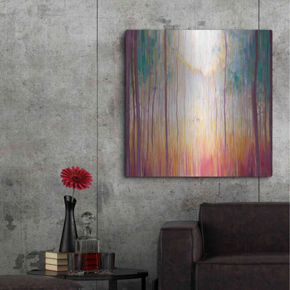 Luxe Metal Art 'Elusive 2' by Gill Bustamante, Metal Wall Art,36x36