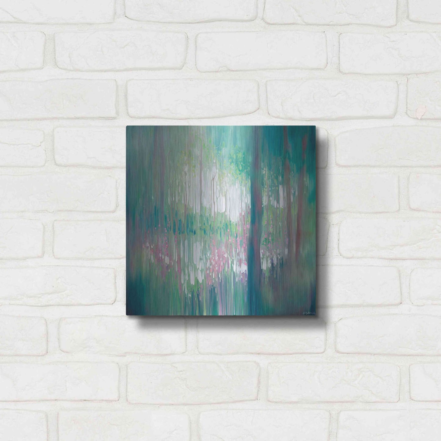 Luxe Metal Art 'The Discovery' by Gill Bustamante, Metal Wall Art,12x12