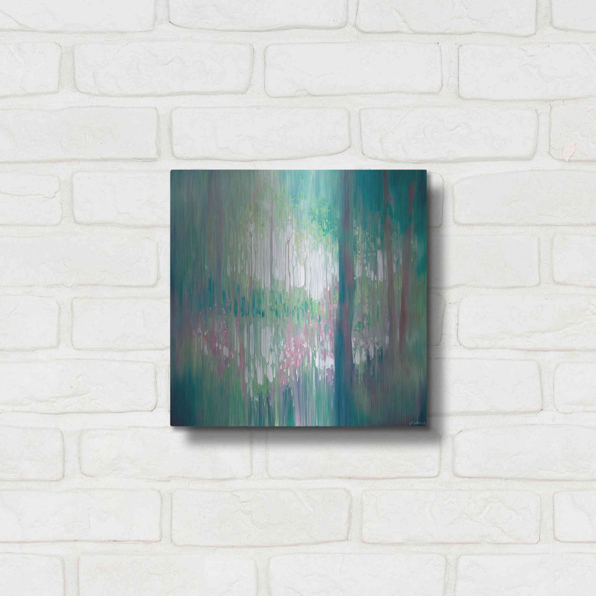 Luxe Metal Art 'The Discovery' by Gill Bustamante, Metal Wall Art,12x12