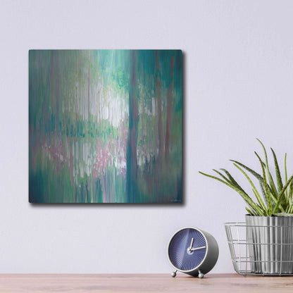 Luxe Metal Art 'The Discovery' by Gill Bustamante, Metal Wall Art,12x12