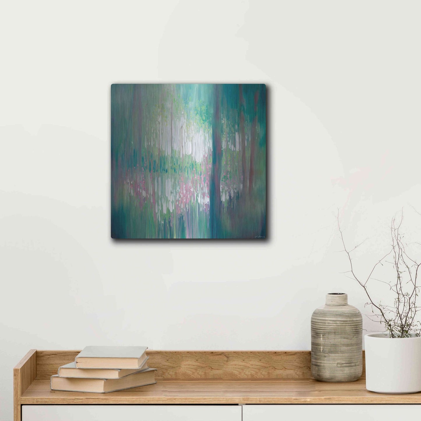 Luxe Metal Art 'The Discovery' by Gill Bustamante, Metal Wall Art,12x12