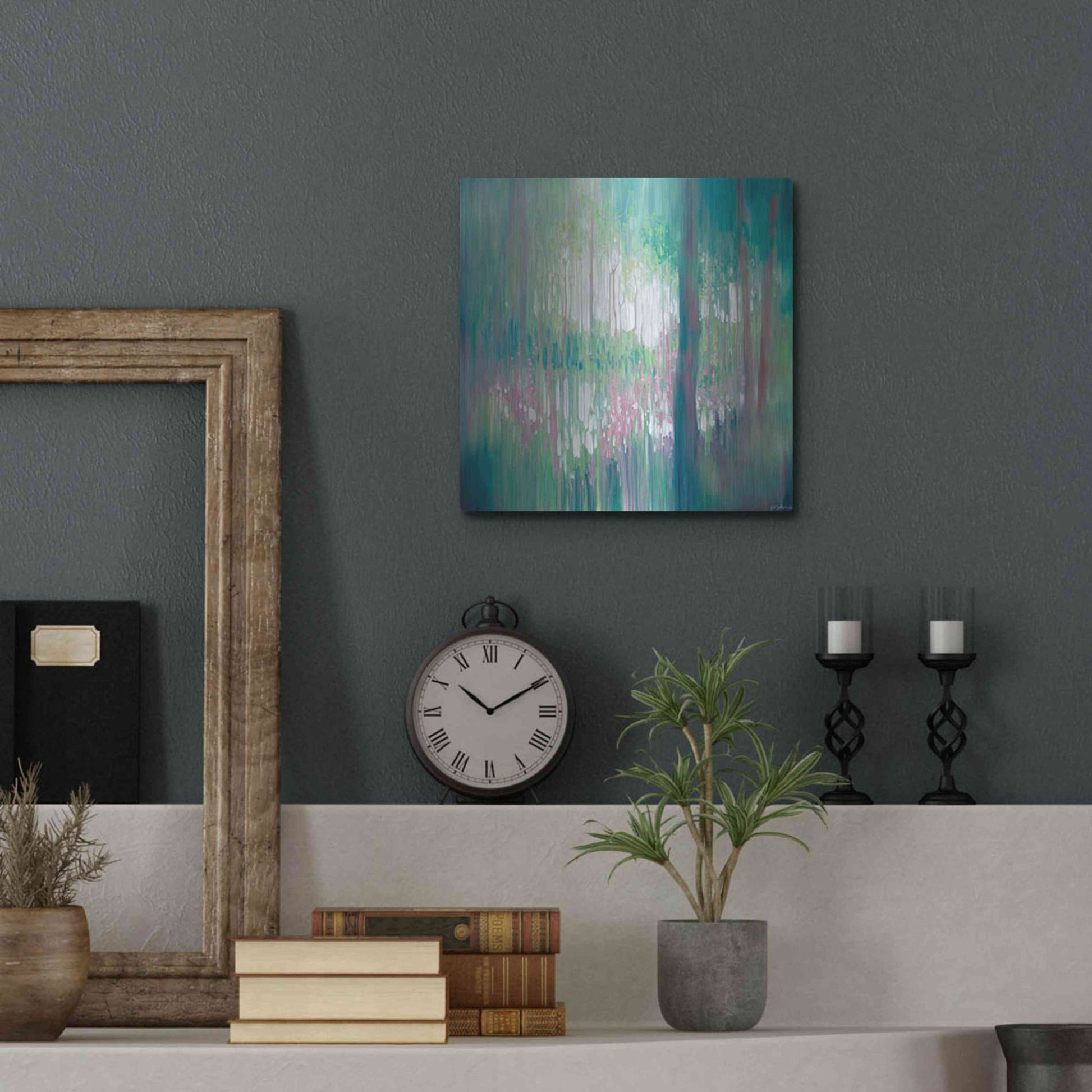 Luxe Metal Art 'The Discovery' by Gill Bustamante, Metal Wall Art,12x12