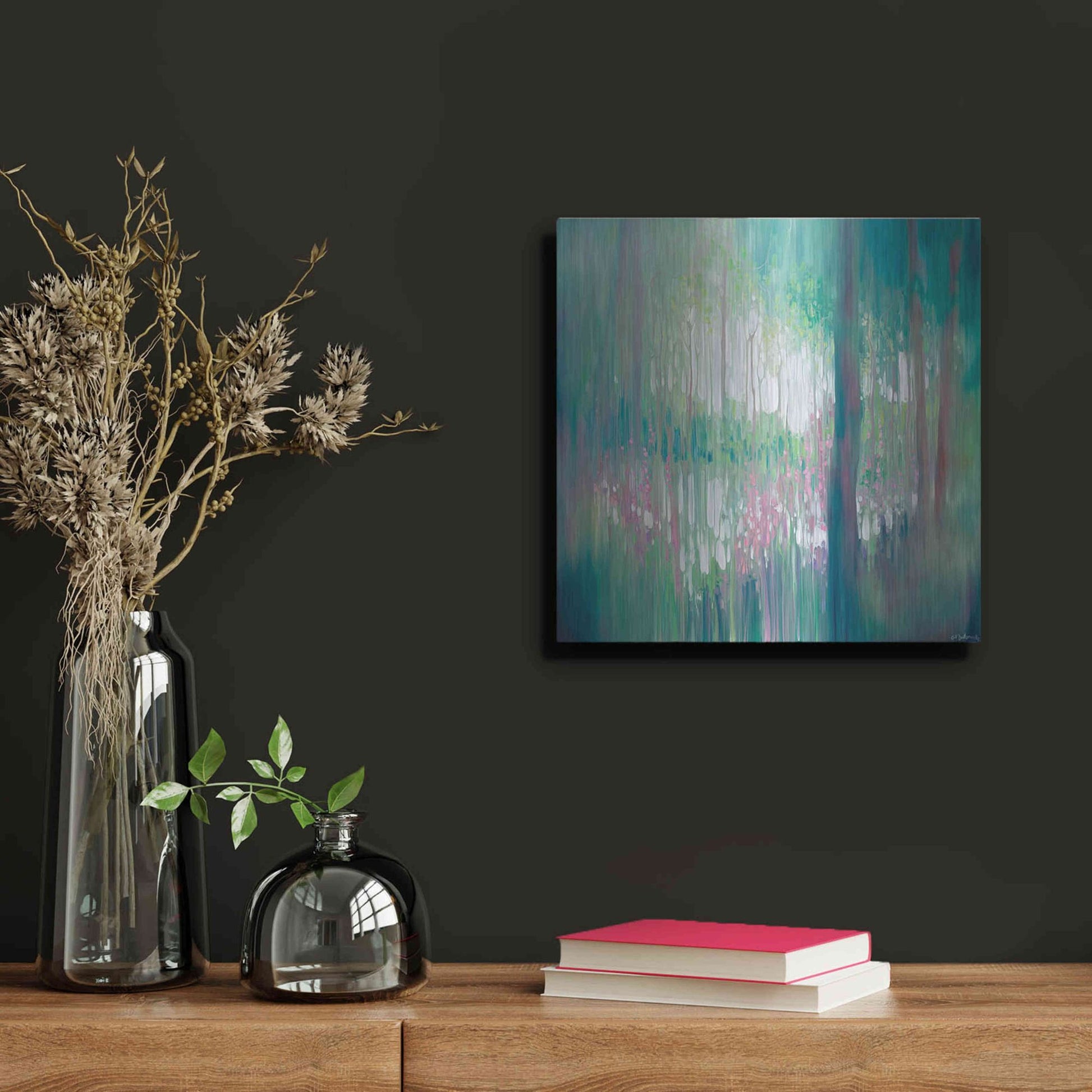 Luxe Metal Art 'The Discovery' by Gill Bustamante, Metal Wall Art,12x12