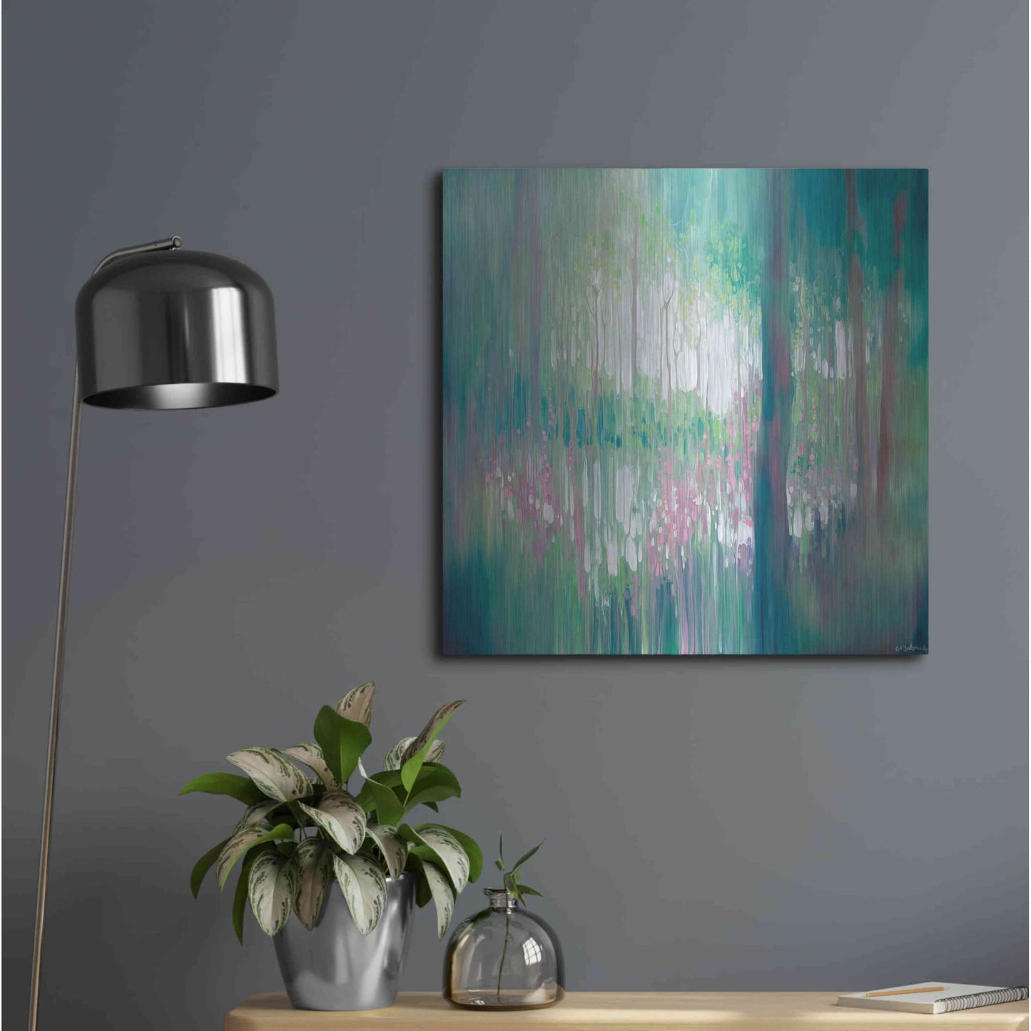 Luxe Metal Art 'The Discovery' by Gill Bustamante, Metal Wall Art,24x24