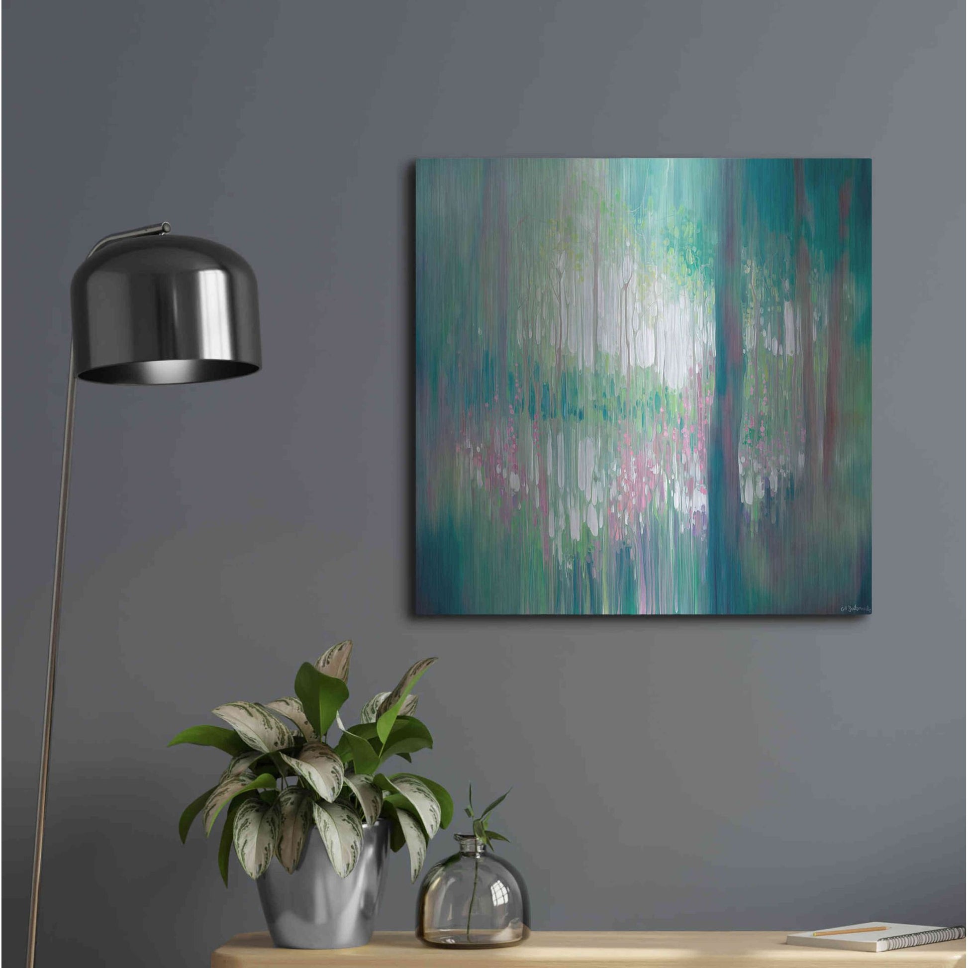 Luxe Metal Art 'The Discovery' by Gill Bustamante, Metal Wall Art,24x24