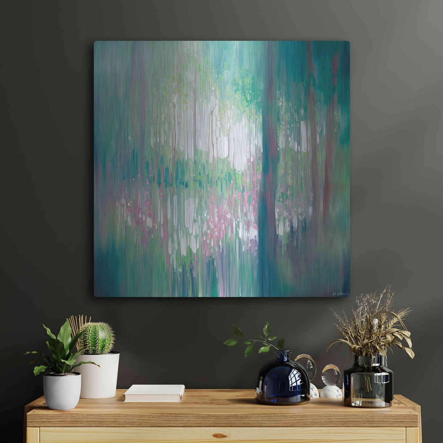 Luxe Metal Art 'The Discovery' by Gill Bustamante, Metal Wall Art,24x24