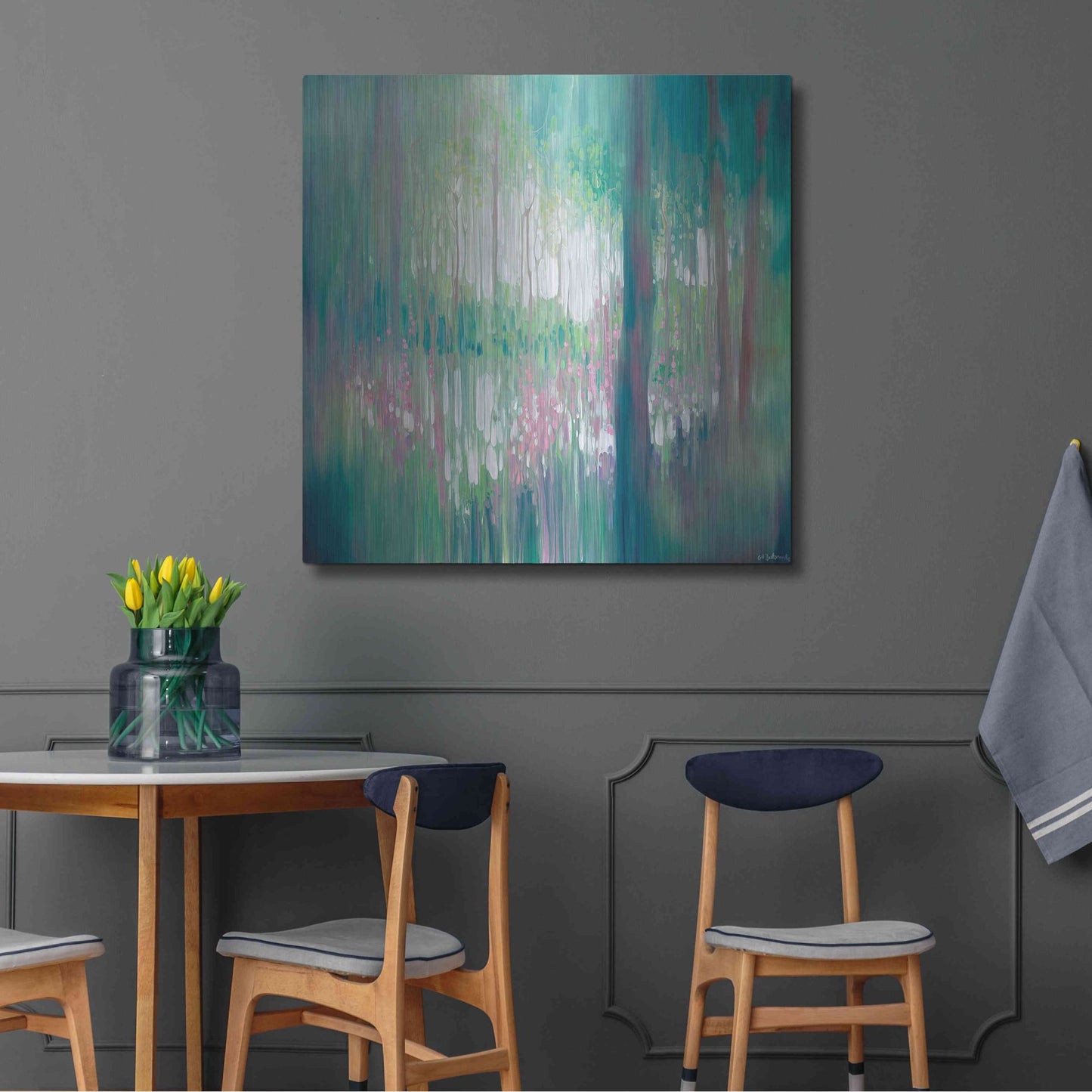 Luxe Metal Art 'The Discovery' by Gill Bustamante, Metal Wall Art,36x36