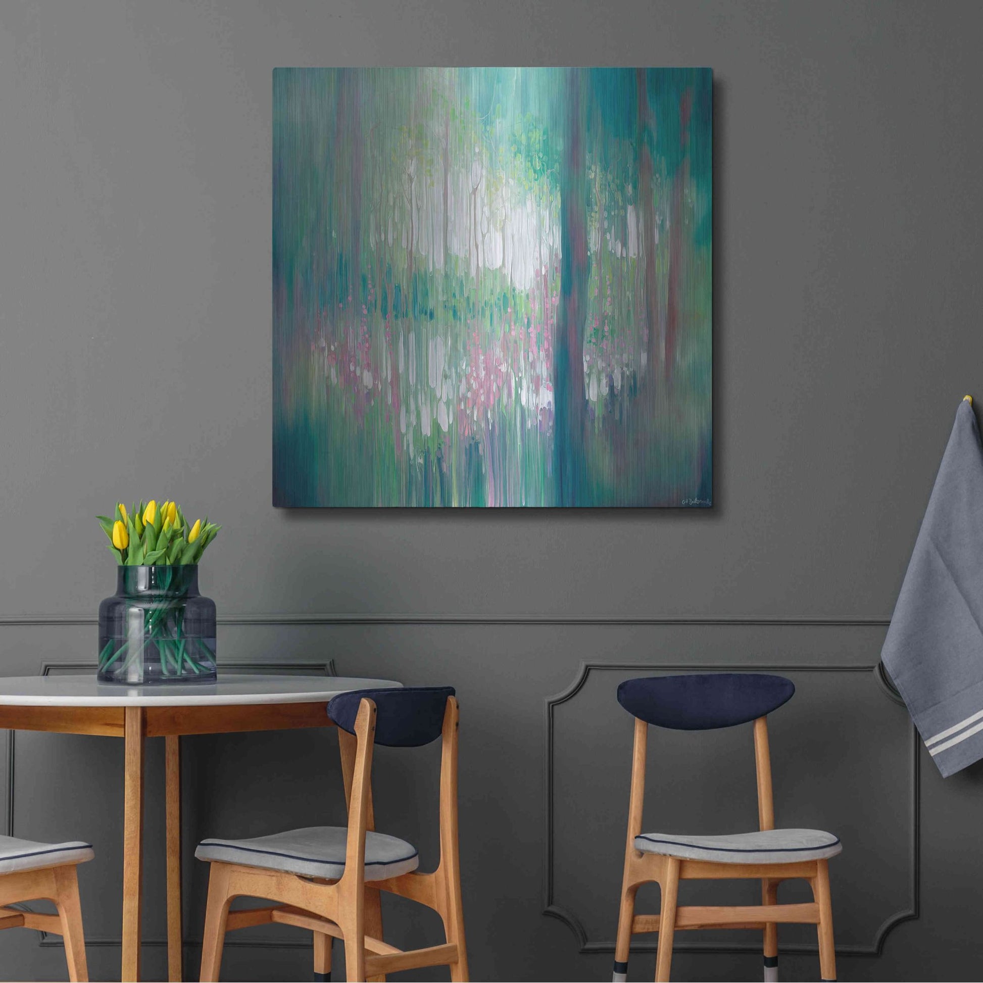 Luxe Metal Art 'The Discovery' by Gill Bustamante, Metal Wall Art,36x36