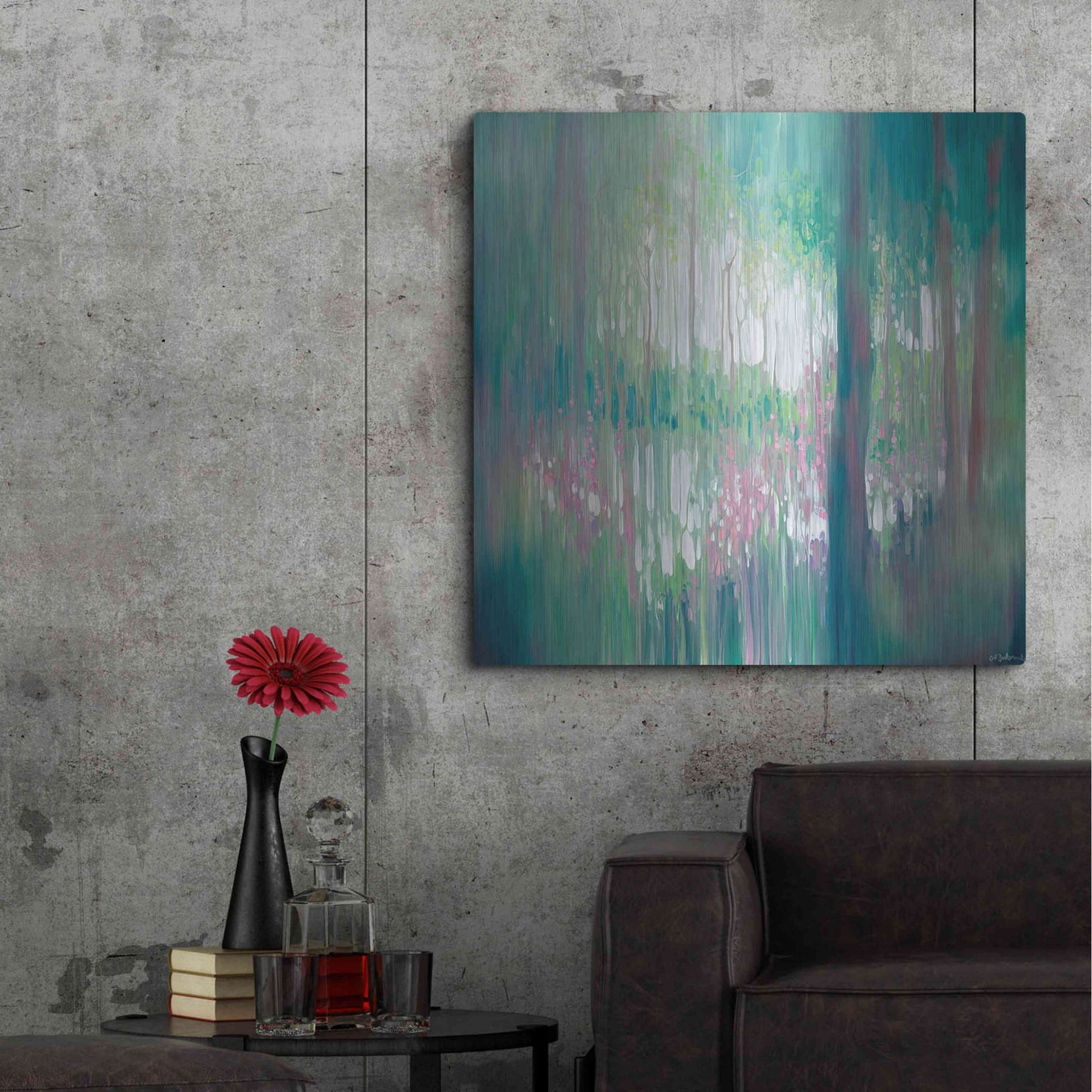 Luxe Metal Art 'The Discovery' by Gill Bustamante, Metal Wall Art,36x36