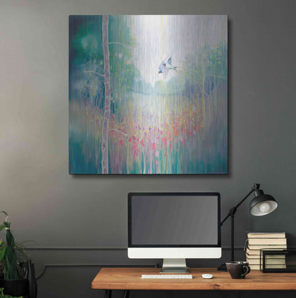 Luxe Metal Art 'Weaving Summer' by Gill Bustamante, Metal Wall Art,36x36