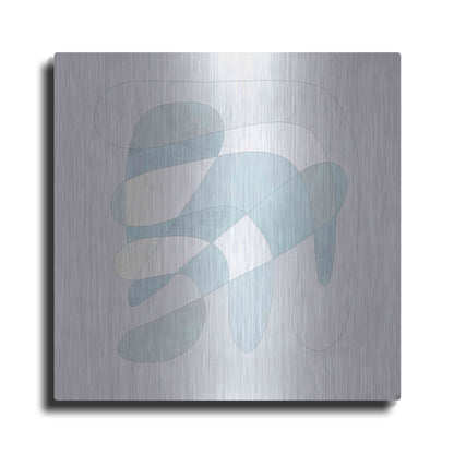 Luxe Metal Art 'Light Line N Fill 2' by Line and Brush, Metal Wall Art